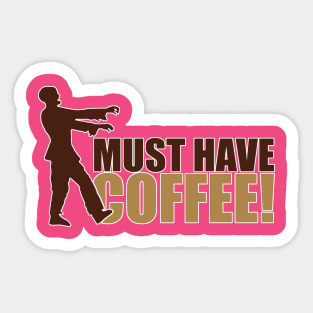 Coffee zombie Sticker